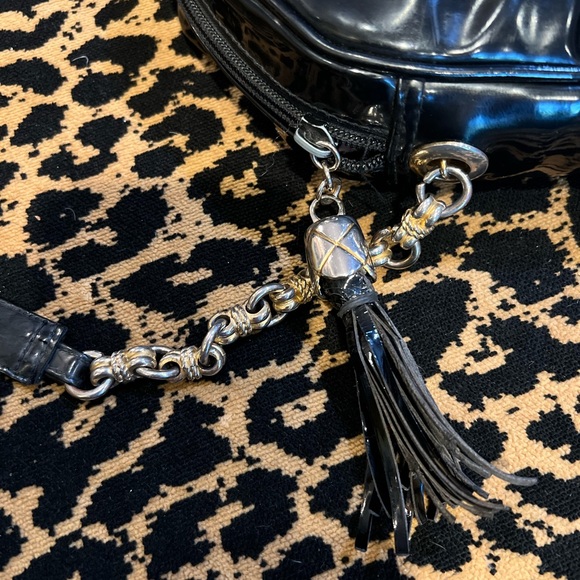 Vintage Pantera Patent Leather Handbag Purse Retro - Picture 6 of 8